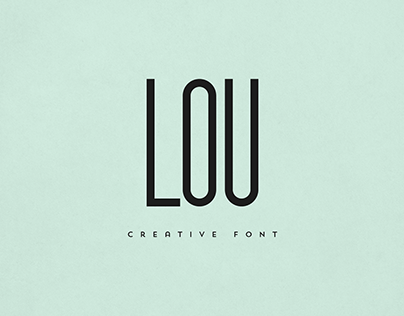 Lou free font. freebie