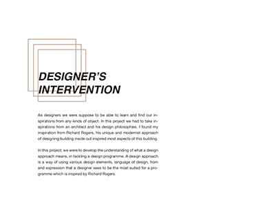 PROJECT I : DESIGNER'S INTERVENTION