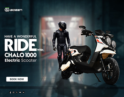 have a wonderful Ride with CHALO 1000 Electric Scooter
