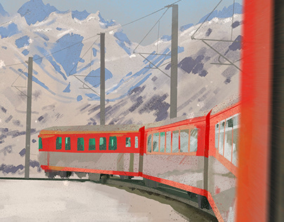 Glacier Express | illustration