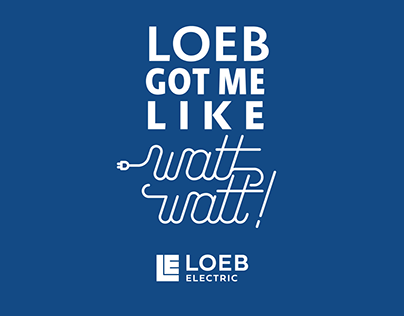 Loeb Electric drink koozie