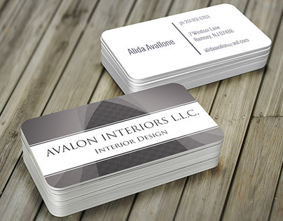 Avalon Interiors - business card design