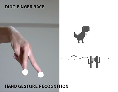 Finger Race Game With Dino