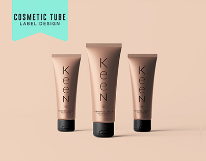 Beauty Cosmetic Tube Label Design
