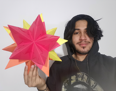 Estrella de origami 20 puntos