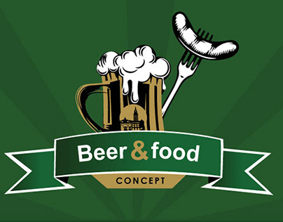 Beer&food Concept Logo design