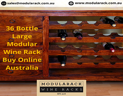 36 Bottle Large Modular Wine Rack