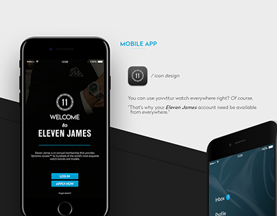 Eleven James App // UX Design