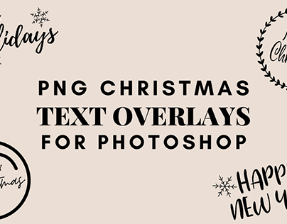Christmas Text Overlays for Photoshop