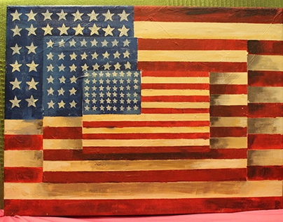 Inspiracja 
Jasper Johns "Trzy Flagi