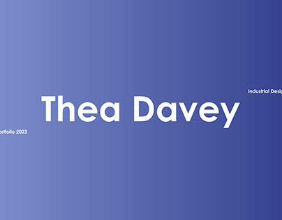 Thea Davey Industrial Design Folio 2023