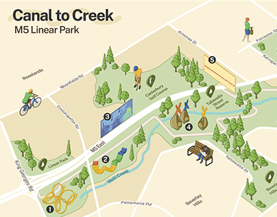 Canal to Creek map concept