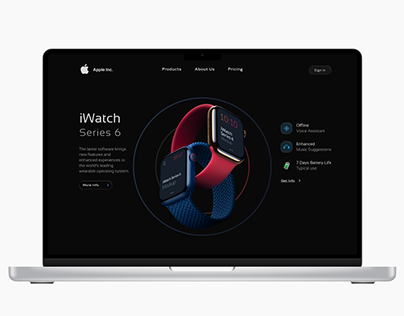 Apple Watch Series 6 Website Ui