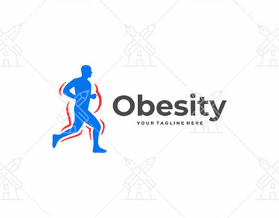 Exercises for weight loss logo design
