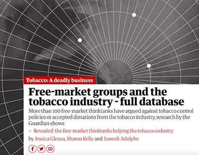 Free-market groups and the tobacco industry - full data