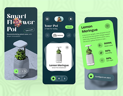 Smart Flower Pot App Design