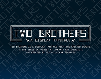 Two Brothers Display Typeface