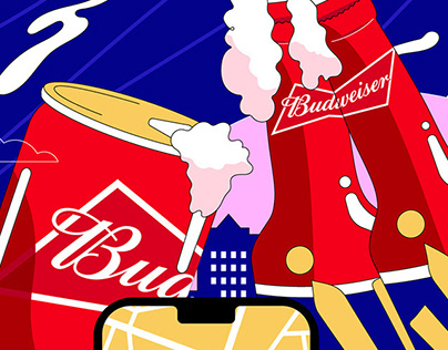 Budweiser | International Beer Day illustration