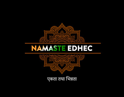 Namaste Edhec Student Association Logo Design