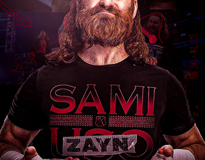 Sami Zayn WWE Superstar Poster