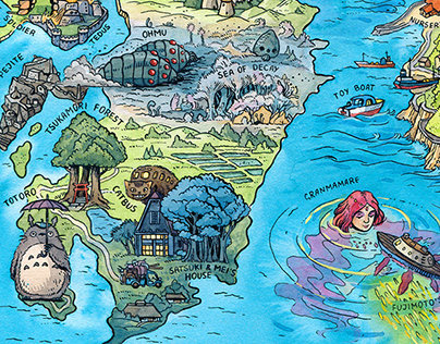 Studio Ghibli Map