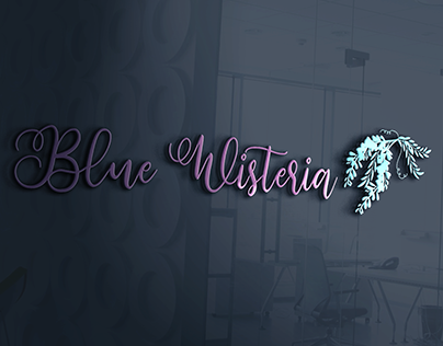 Blue Wisteria logo çalışması