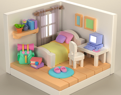 A tiny bed room