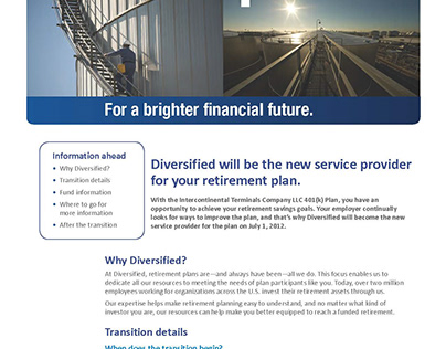 Customer Retirement Brochure - ITC
