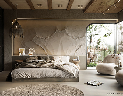 Wabi-sabi bedroom design