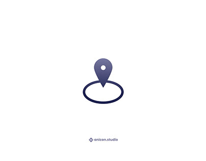 Animated Location pin Lottie Icon