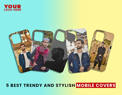 CUSTOMIZED PHONE CASES BANNER WITH MOCKUP TEMPLATE