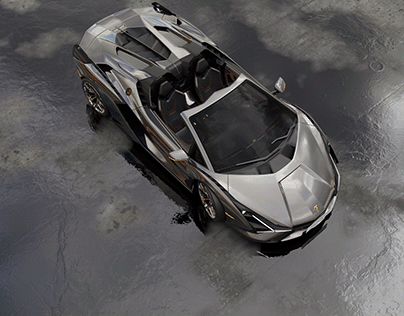 The Lamborghini Sian 3D Render Workflow