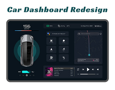 Car Dashboard Redesign