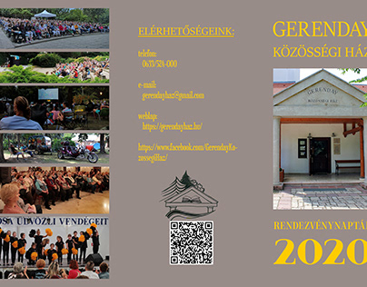 Gerenday K. Ház 2020-as rendezvénynaptára
