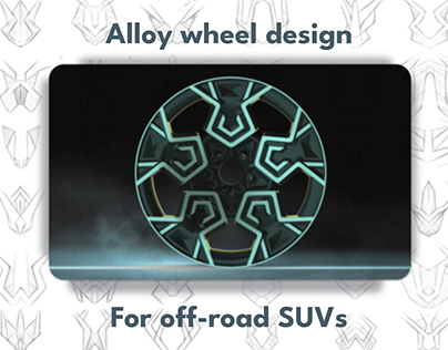 Alloy wheel design for off road Suvs