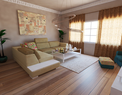 Beig Living room