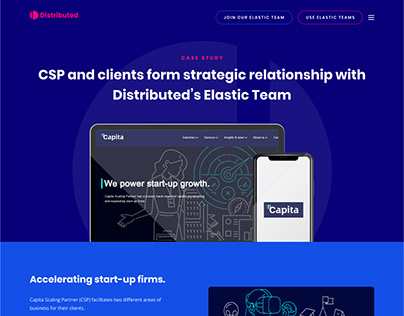 Distributed Casestudy Website Section Redesign