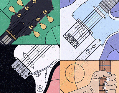 International Guitar Month Illustration