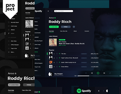 Spotify Desktop App Concept