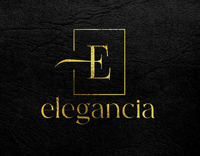 Elegent Gold Embosed Logo