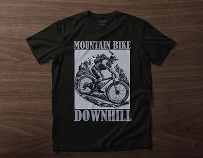 Mountain Biking T-shirt Design