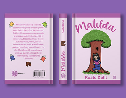 Book cover concept for Roald Dahl´s "Matilda"