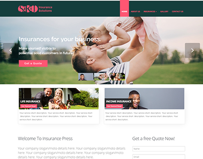 Insurance Company Website