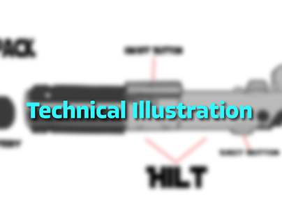 Technical Illustration - Lightsaber