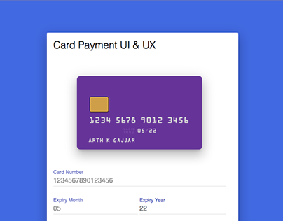 Card Payment UI & UX