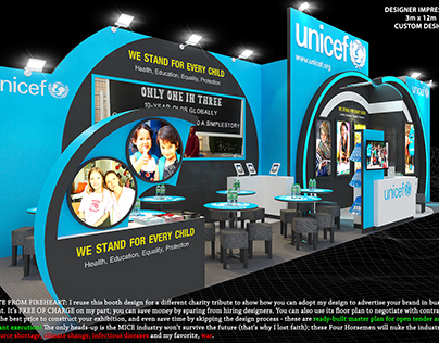 Unicef 3x12 Exhibition Booth