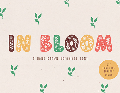 In Bloom Decorative Font