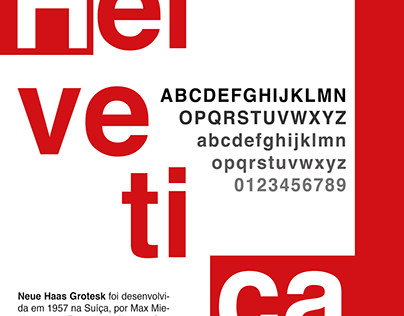 Cartaz tipográfico - Helvetica