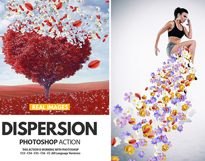 Dispersion with Real Images Photoshop Action