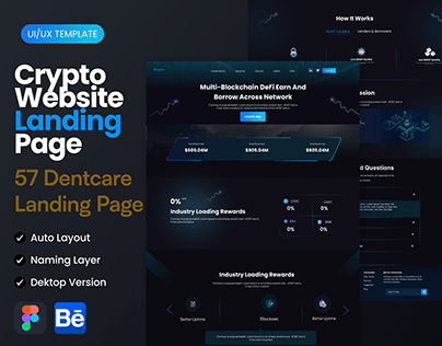 Crypto Website Landing Page Design